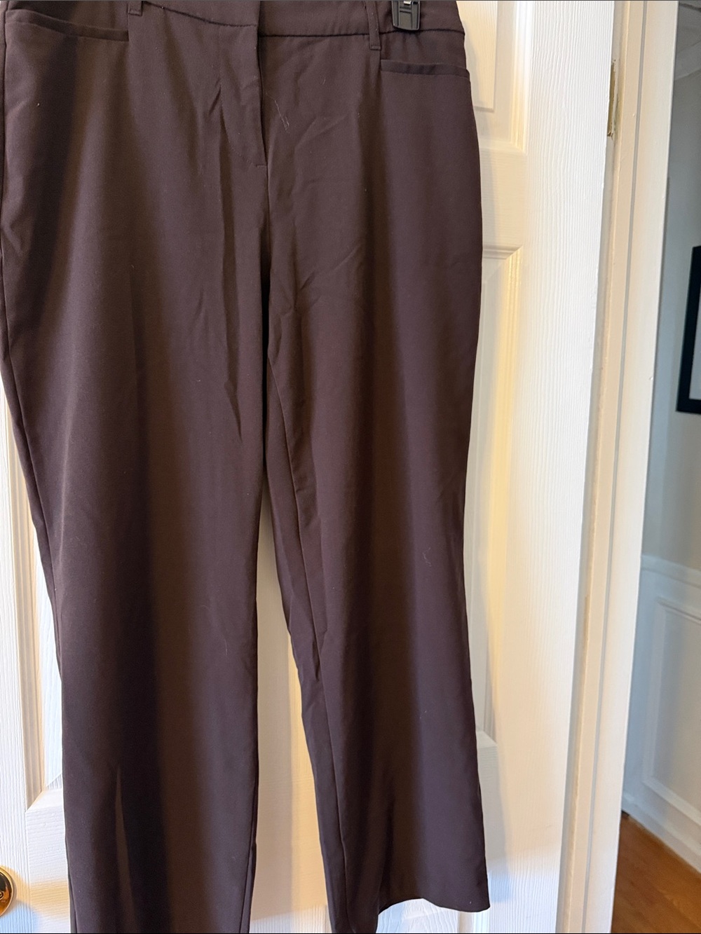 Kim Rogers Dark Brown Straight Leg Trousers